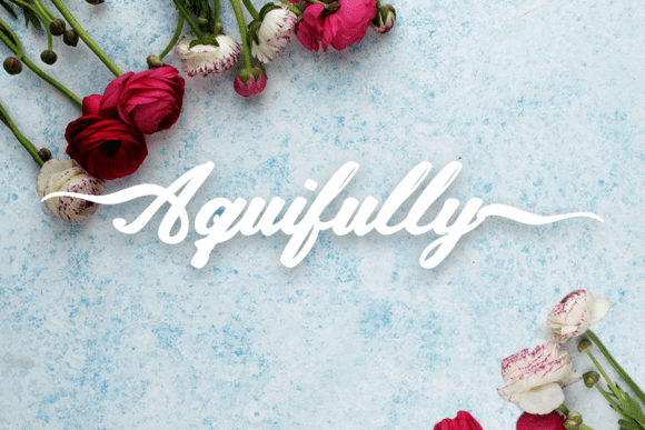 Aquifully: The Elegant Script for Elevated Designs