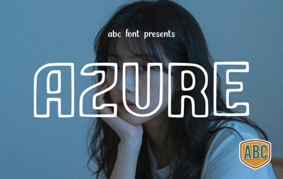 Azure: The Outlined Display Font for Modern Creativity