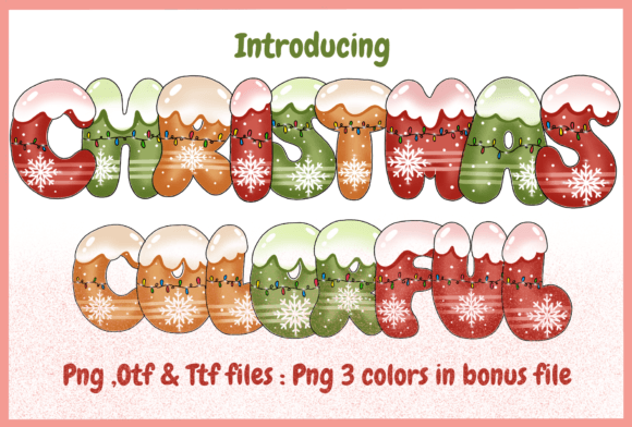 Christmas Colorful: A Font That Brings Holiday Joy to Your Designs