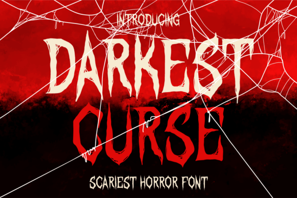 Darkest Curse: The Display Typeface for Unholy Designs