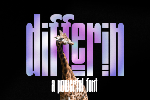 Differin: A Font Blending 80s Deco and 90s Neon