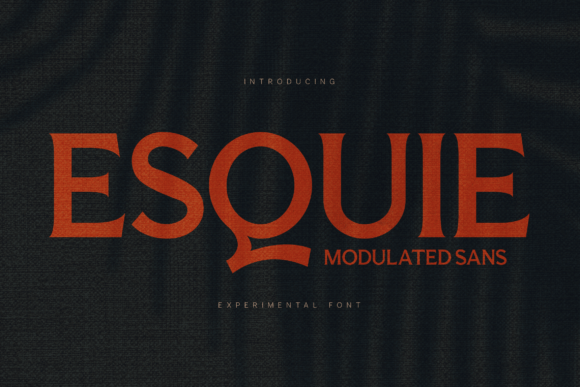Esquie: A Bold Display Typeface for Modern Branding