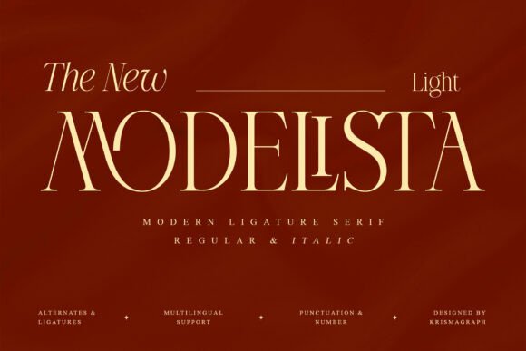 Modelista Light: The Elegant, Versatile Typeface