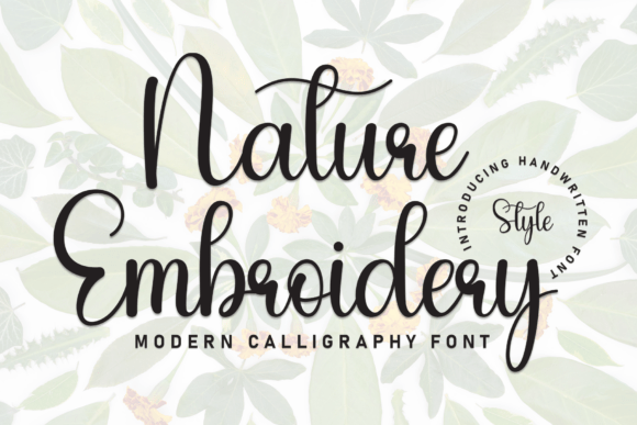 Nature Embroidery: Infusing Organic Texture into Digital Design