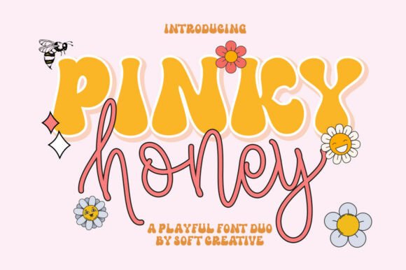 Pinky Honey: A Sweet Font Duo for Cheerful Design
