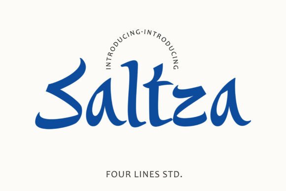 Saltza: A Display Typeface with Mediterranean Soul