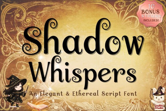 Shadow Whispers: An Ethereal Serif Font for Hauntingly Beautiful Design