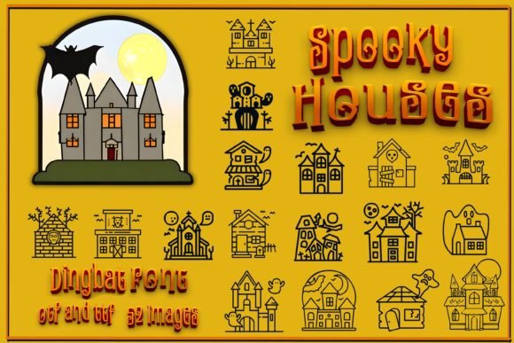 Spooky Houses: A Font That Builds Haunted Atmosphere