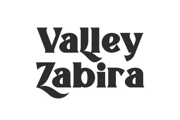 Valley Zabira: The Psychedelic Yet Professional Display Typeface